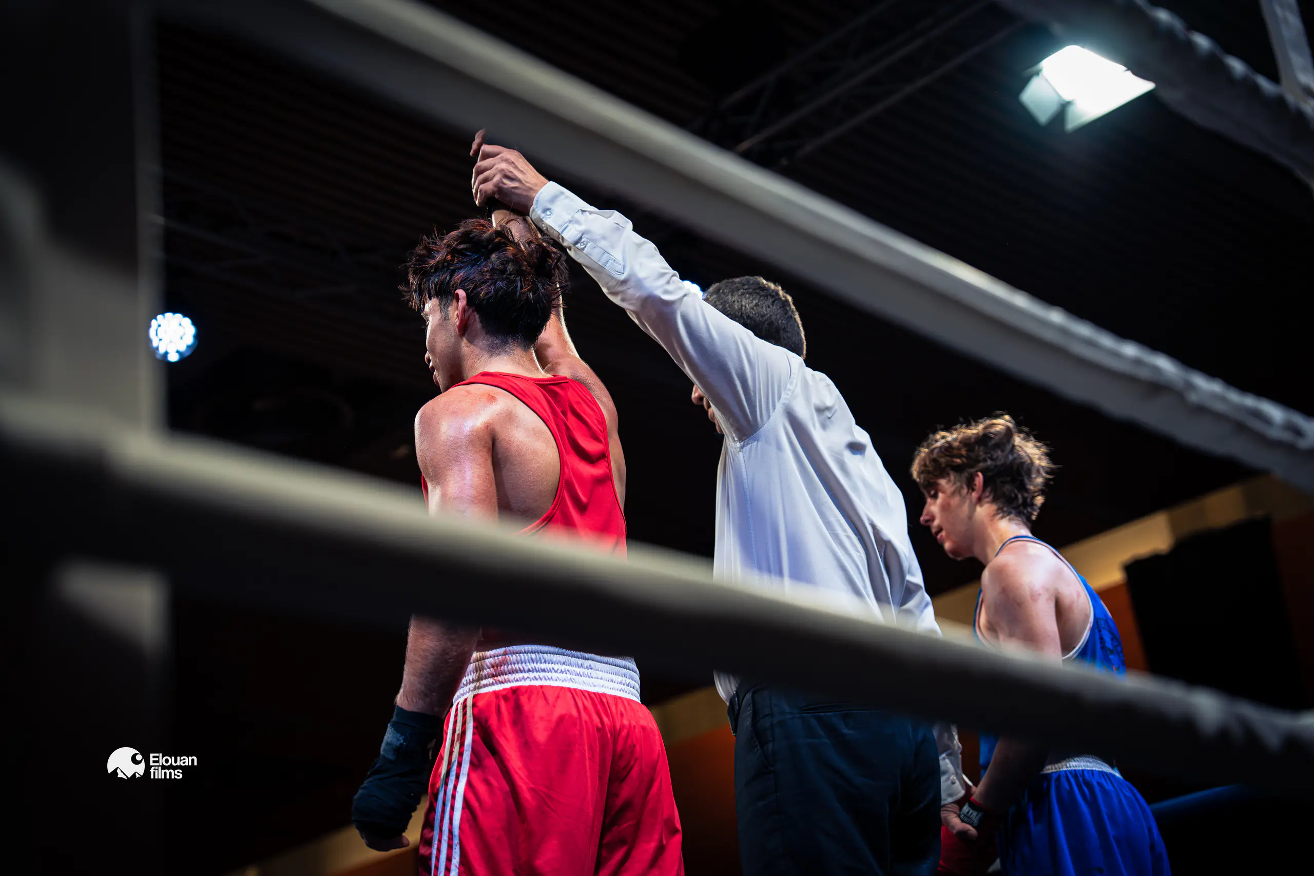 Gala de Boxe — Boxeur concentré dans son coin